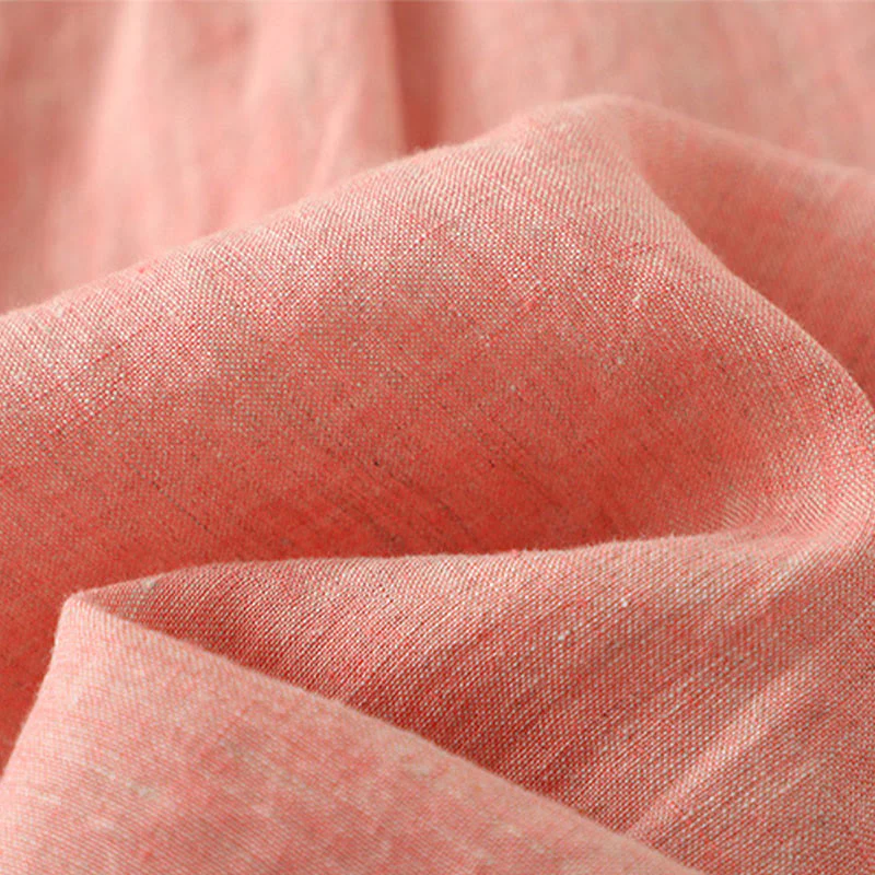 Camicia da donna in cotone e lino con maniche a mezza manica, casual, con bottoni semplici, motivo Buddha Stones - Image 19