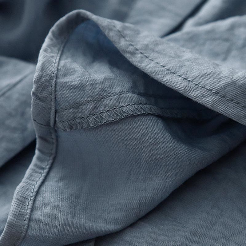 Camicia da donna in cotone e poliestere, a maniche lunghe, con colletto rialzato, Buddha Stones, primavera-autunno - Image 5
