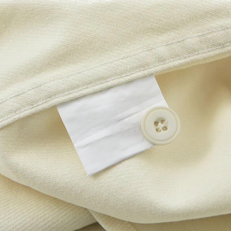 Camicia da uomo a maniche lunghe con bottoni Buddha Stones Spring Commute, in cotone, con tasche - Image 10