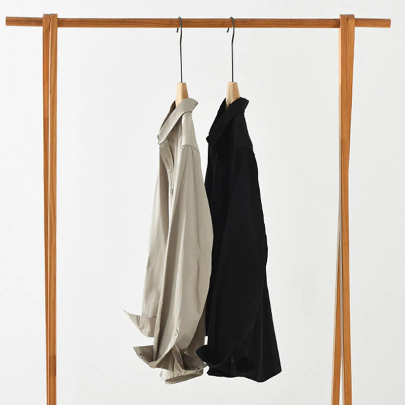 Camicia da uomo a maniche lunghe in puro cotone con tasche e bottoni semplici, motivo Buddha Stones Daily - Image 18