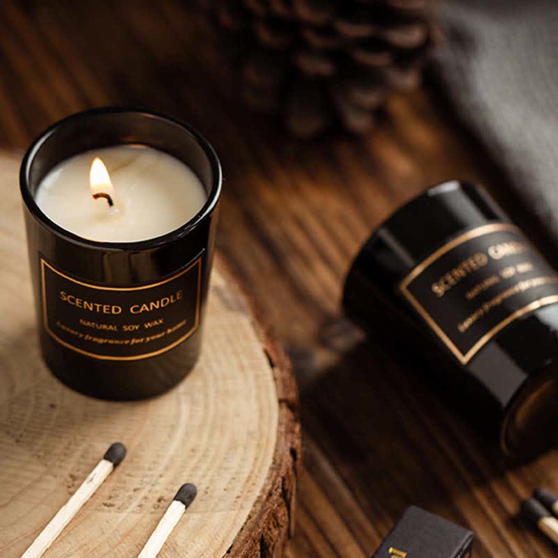Candela di cera di soia profumata per aromaterapia con fragranza di pera e fresia Blue Bell Meditazione Preghiera - Image 13