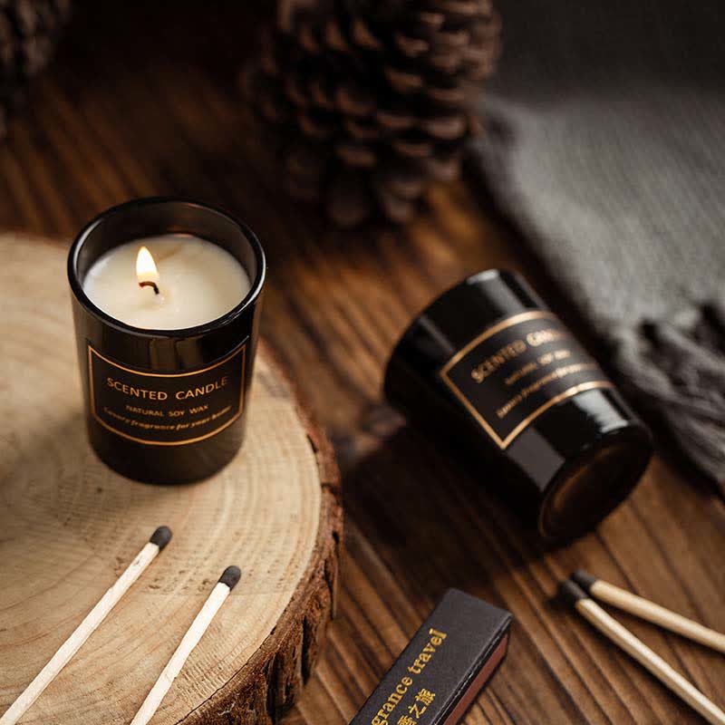 Candela di cera di soia profumata per aromaterapia con fragranza di pera e fresia Blue Bell Meditazione Preghiera - Image 6