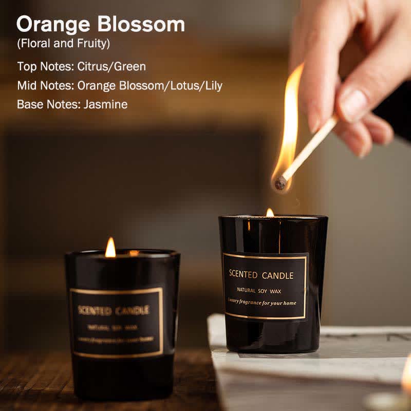 Candela di cera di soia profumata per aromaterapia con fragranza di pera e fresia Blue Bell Meditazione Preghiera - Image 7