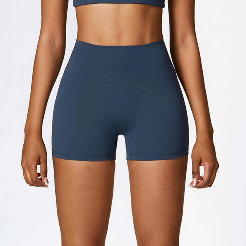 Canotta corta tinta unita Buddha Stones , pantaloncini a vita alta, abbigliamento sportivo per palestra e yoga - Image 11
