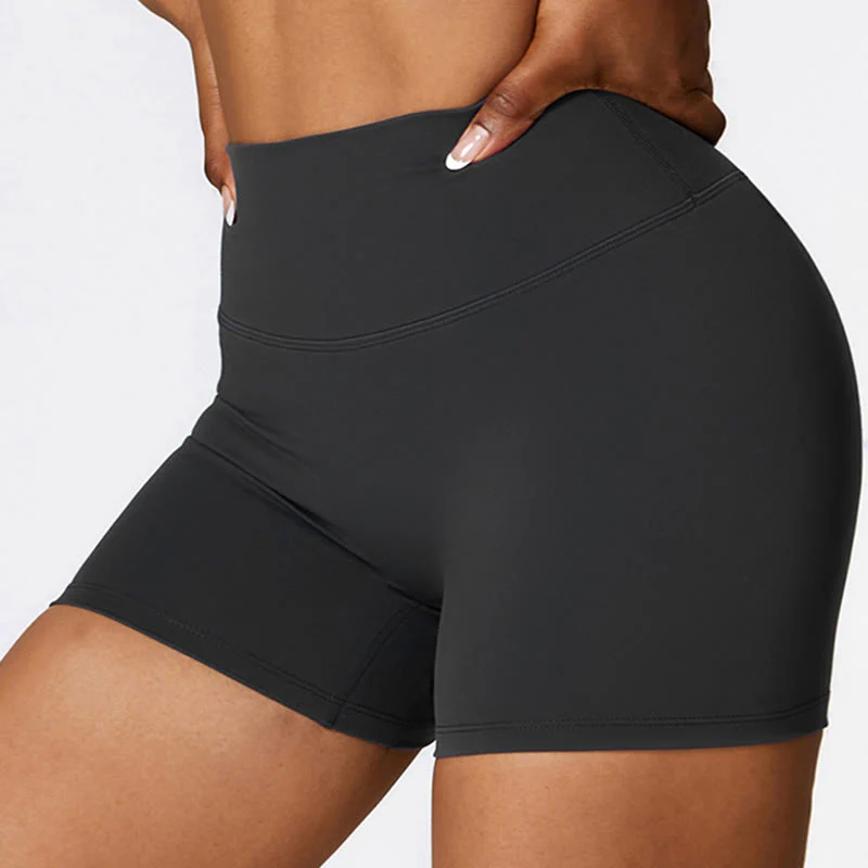 Canotta corta tinta unita Buddha Stones , pantaloncini a vita alta, abbigliamento sportivo per palestra e yoga - Image 22