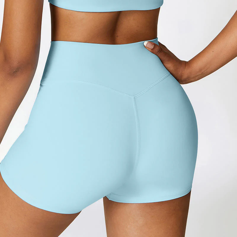 Canotta corta tinta unita Buddha Stones , pantaloncini a vita alta, abbigliamento sportivo per palestra e yoga - Image 45