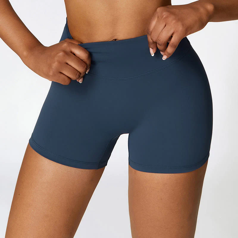 Canotta corta tinta unita Buddha Stones , pantaloncini a vita alta, abbigliamento sportivo per palestra e yoga - Image 8