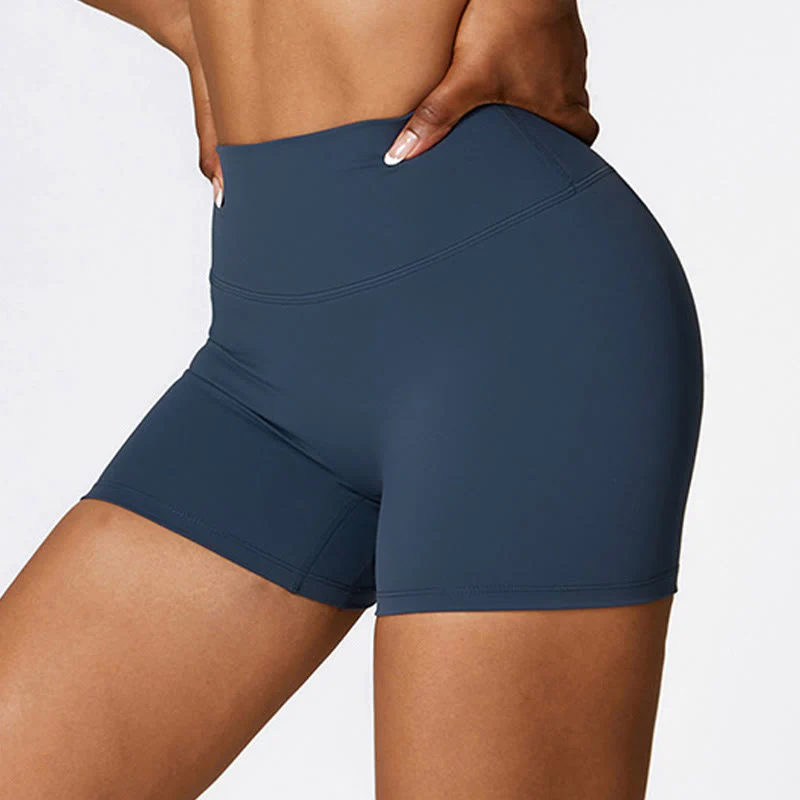 Canotta corta tinta unita Buddha Stones , pantaloncini a vita alta, abbigliamento sportivo per palestra e yoga - Image 9