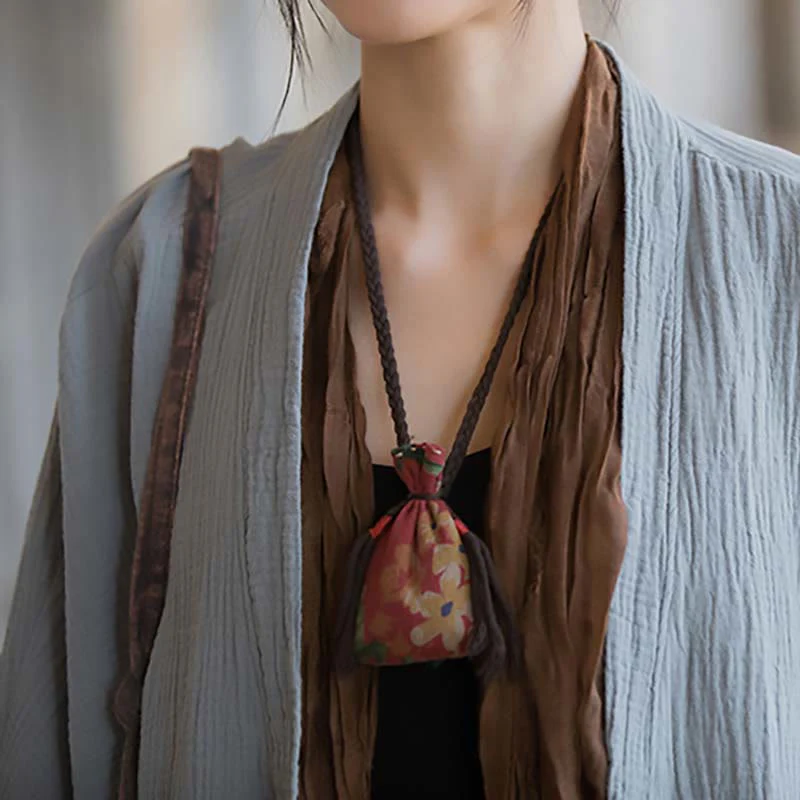Cappotto a maniche lunghe con motivo semplice Buddha Stones Zen Meditazione Giacca in cotone con apertura frontale - Image 22