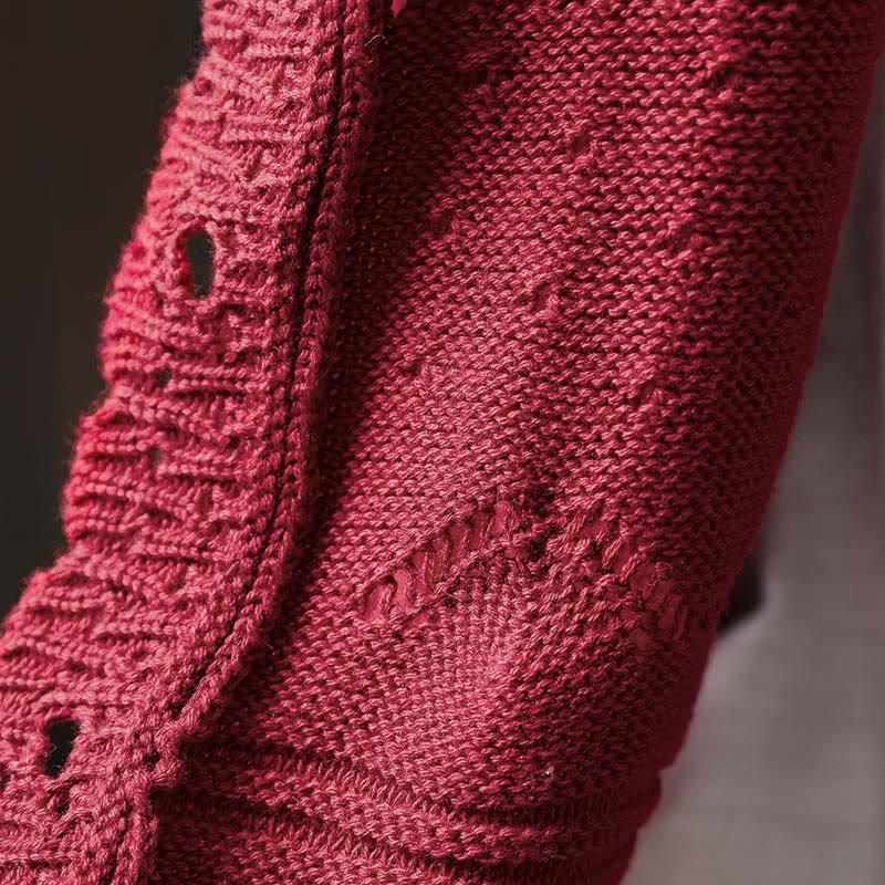 Cardigan lavorato a maglia a maniche lunghe in cotone con bottoni in pizzo autunnale Buddha Stones da donna con tasche - Image 11