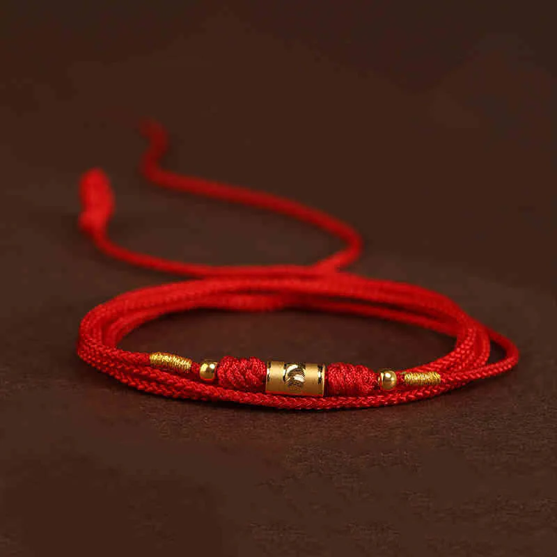 Catena per la pancia in corda rossa in oro massiccio 999 Buddha Stone - Image 19