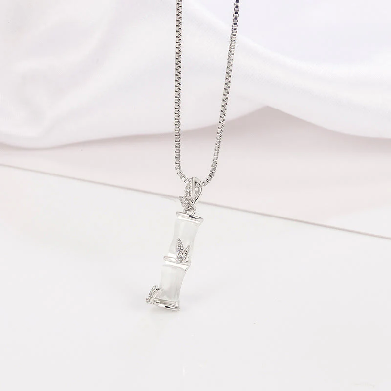 Collana con Buddha Stones, calcedonio e bambù, modello Harmony - Image 12