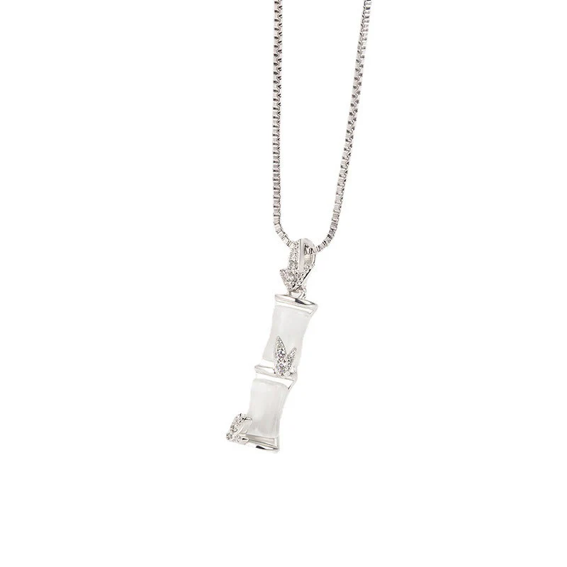 Collana con Buddha Stones, calcedonio e bambù, modello Harmony - Image 14