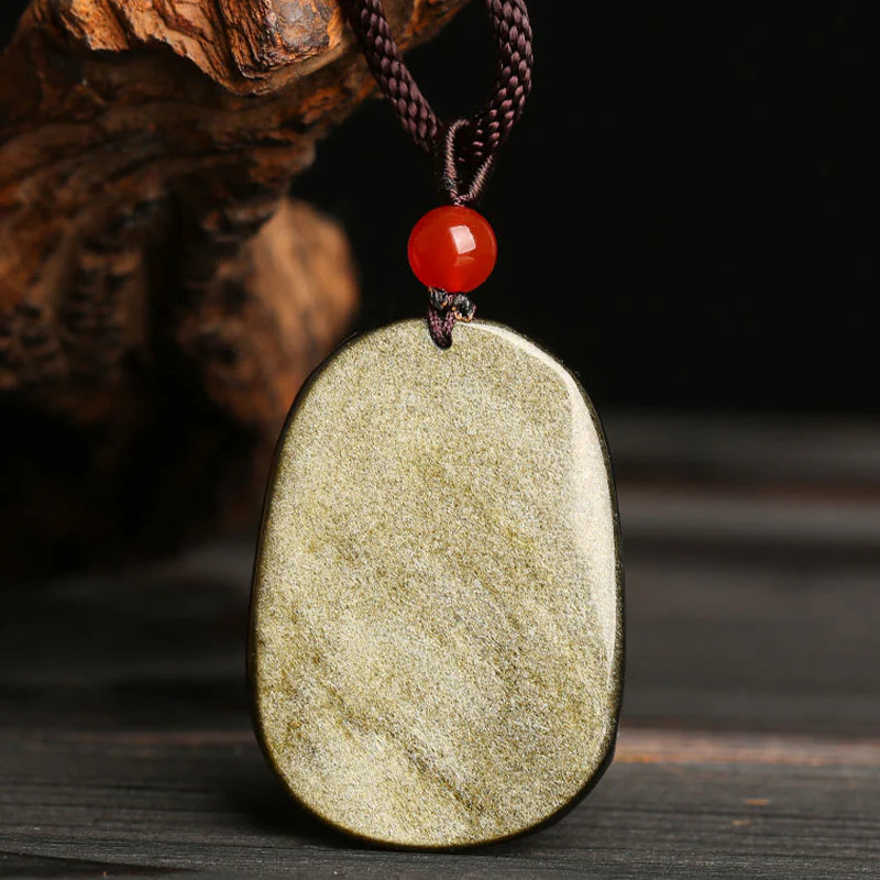 Collana con ciondolo a forma di drago in ossidiana con Buddha Stones motivo a drago - Image 5