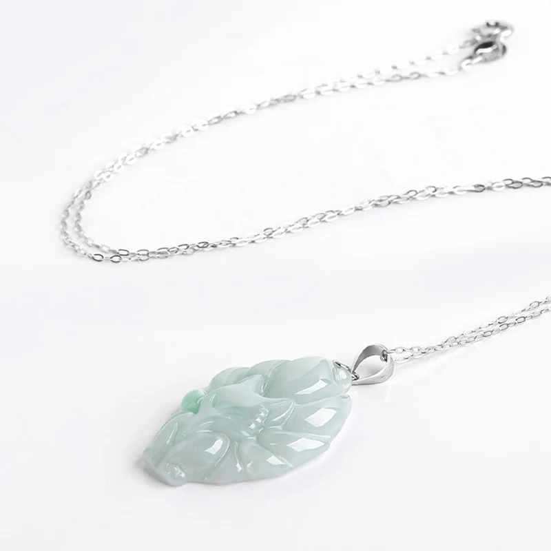 Collana con ciondolo in acciaio al titanio e catena in giada naturale con volpe a nove code Buddha Stones - Image 5