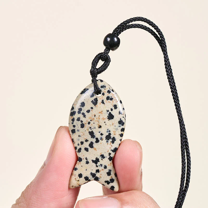 Collana con ciondolo Buddha Stones Koi Fish, cristallo rosa, agata indiana, ametista, topazio, diaspro rosso, calore e successo - Image 36