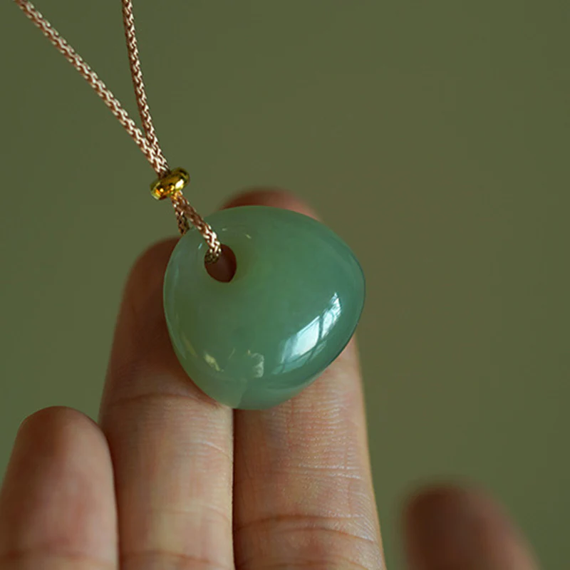 Collana con ciondolo Buddha Stones Natural Jade Luck Prosperity (colore casuale) - Image 5