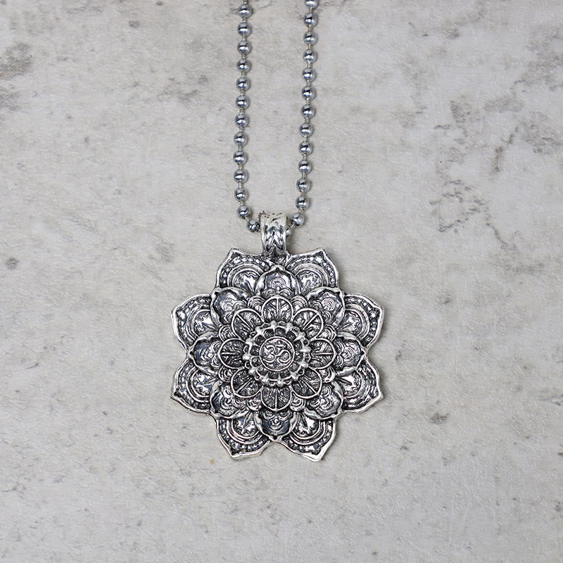 Collana con ciondolo di benedizione del loto tibetano Buddha Stones - Image 8