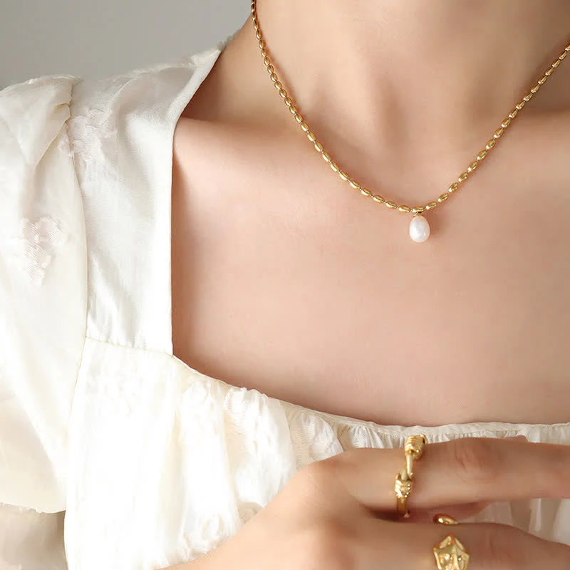 Collana con ciondolo di perle e perle della pace - Image 4
