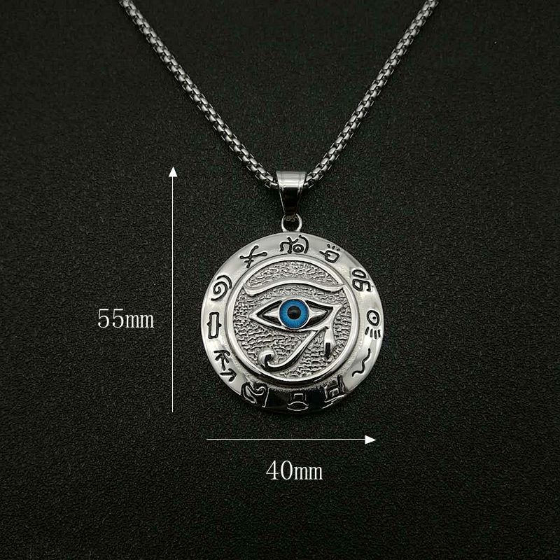 Collana con ciondolo di protezione dell'occhio di Horus Buddha Stones - Image 4
