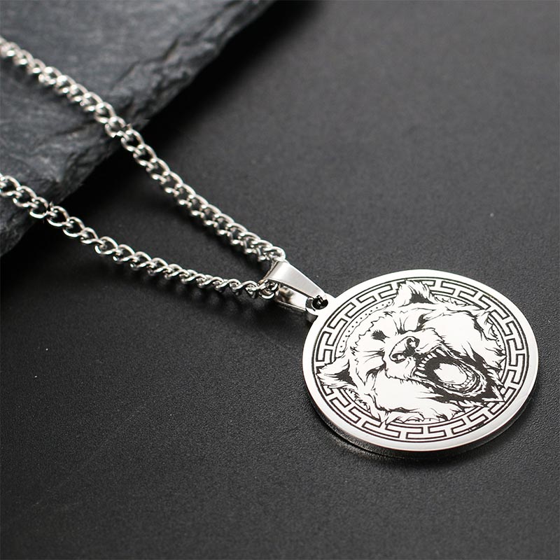 Collana con ciondolo di protezione in acciaio al titanio con Buddha Stones - Image 11