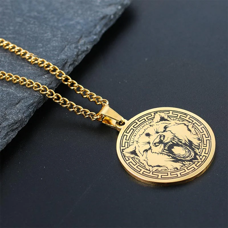 Collana con ciondolo di protezione in acciaio al titanio con Buddha Stones - Image 12