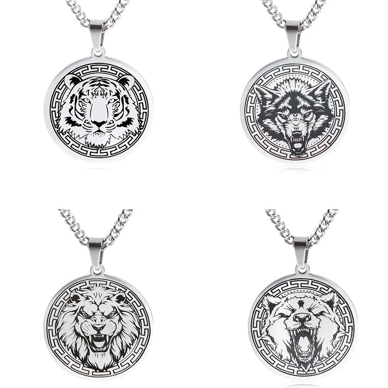 Collana con ciondolo di protezione in acciaio al titanio con Buddha Stones - Image 16