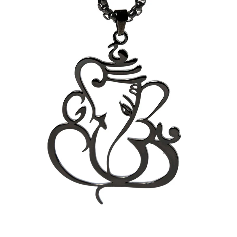 Collana con ciondolo di protezione in acciaio inossidabile Buddha Stones e elefante Ganesh - Image 19