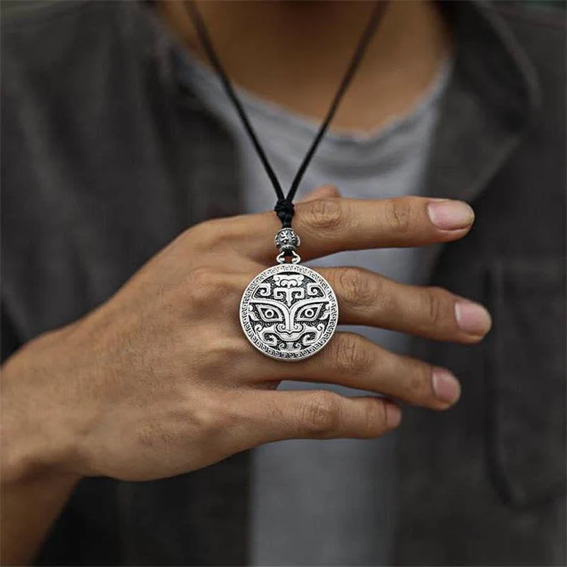 Collana con ciondolo di ricchezza Taotie, creatura mitologica FengShui fortunata - Image 3