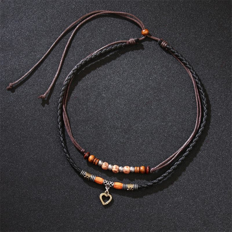 Collana con ciondolo e braccialetto con motivo a cuore Buddha Stones curative - Image 2