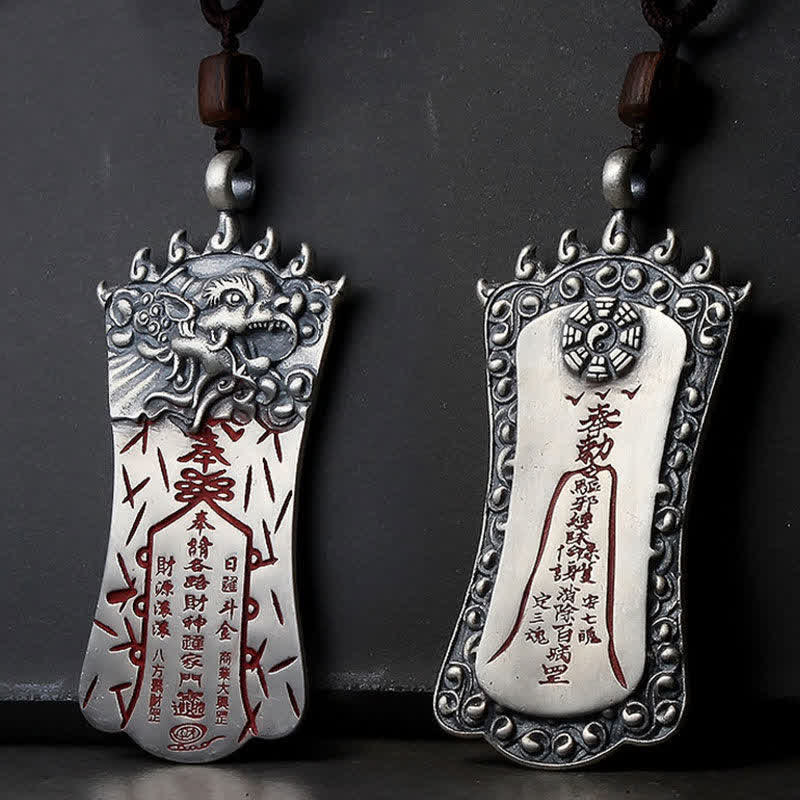 Collana con ciondolo FengShui Bagua PiXiu Cinnabar Balance - Image 2