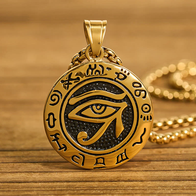 Collana con ciondolo in acciaio al titanio e Buddha Stones contro il malocchio - Image 10