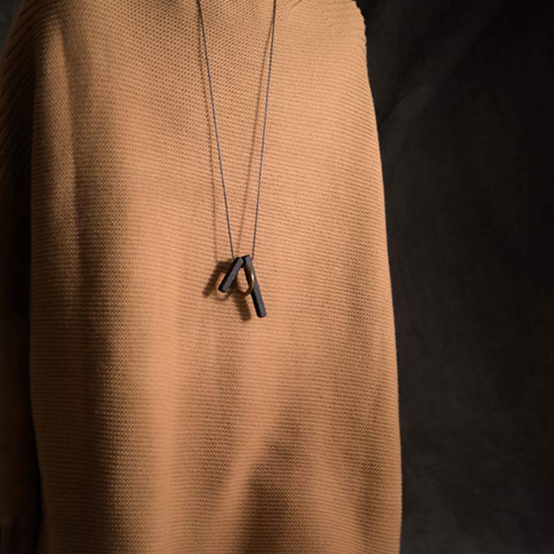 Collana con ciondolo in legno di ebano e cerchio zen Buddha Stones , illuminazione - Image 3