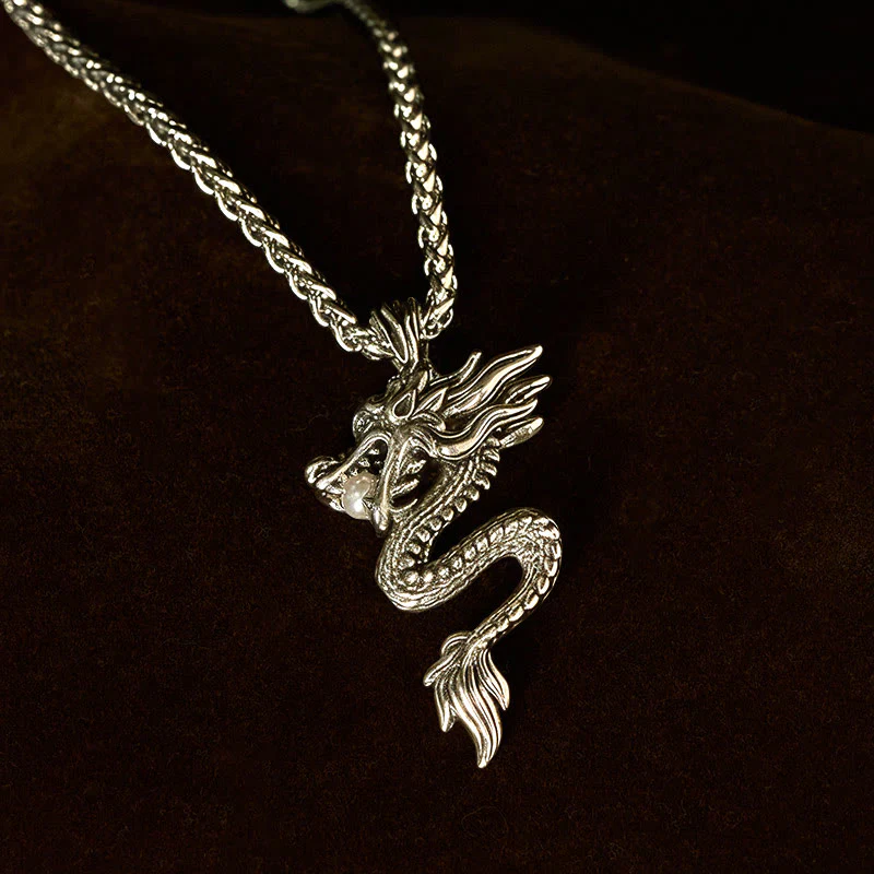 Collana con ciondolo in rame con Buddha Stones drago, simbolo di equilibrio e fortuna - Image 13
