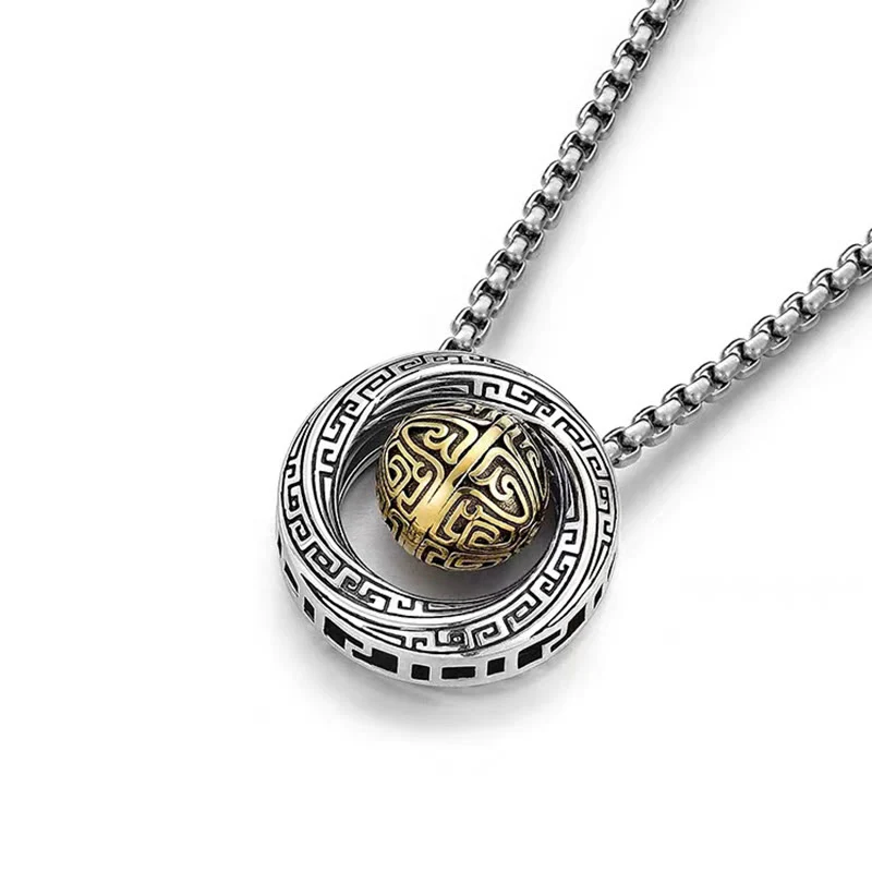 Collana con ciondolo in rame con perline portafortuna Mobius , Buddha Stones, ricchezza - Image 4