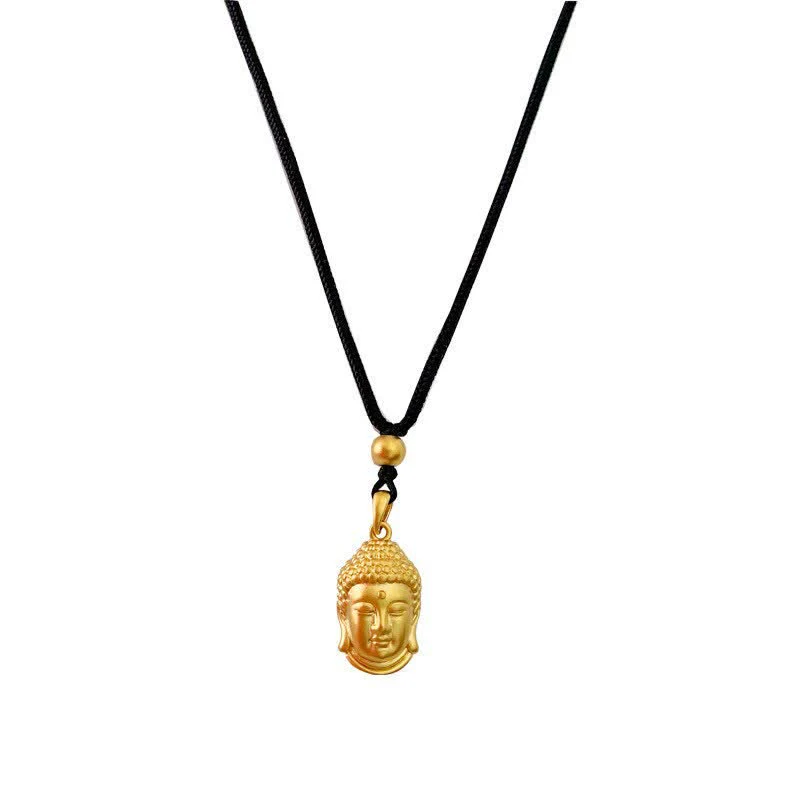 Collana con ciondolo in rame e Buddha dorato e ricchezza - Image 11