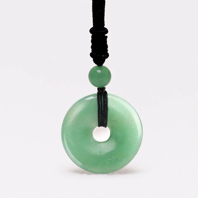 Collana con ciondolo moneta portafortuna Buddha Stones, cristallo curativo e pietre preziose - Image 2