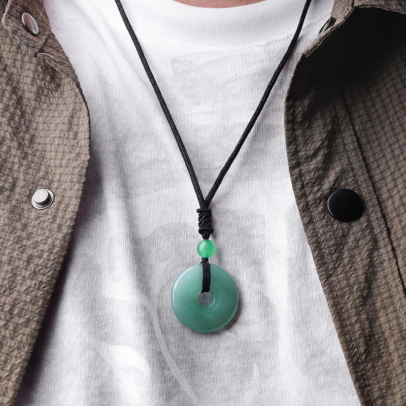 Collana con ciondolo moneta portafortuna Buddha Stones, cristallo curativo e pietre preziose - Image 4