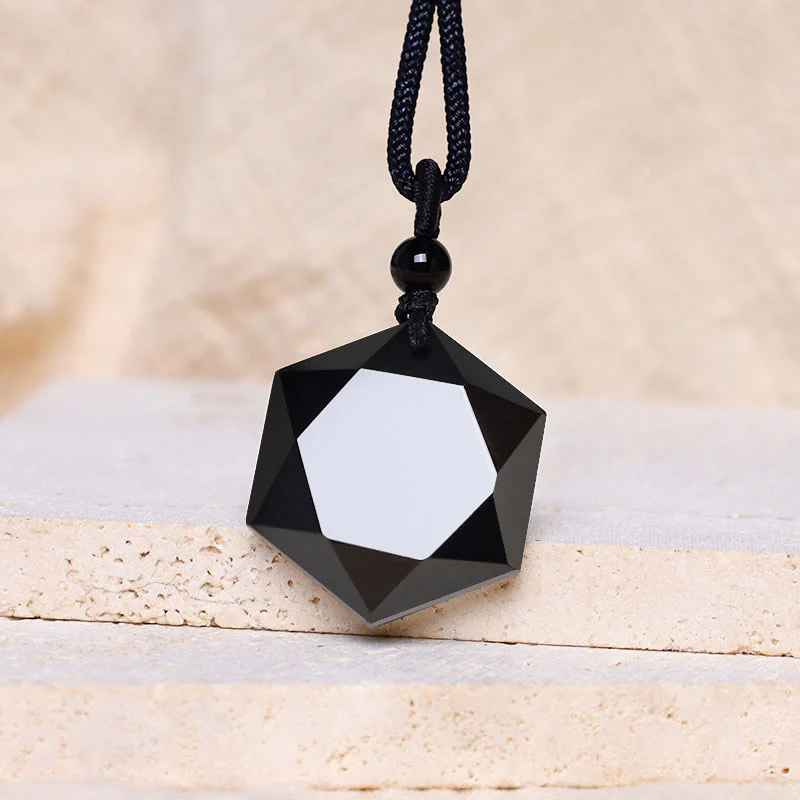 Collana con ciondolo purificatore con talismano in ossidiana nera - Image 7