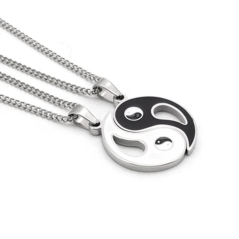 Collana con ciondolo Yin Yang da 2 pezzi - Image 2