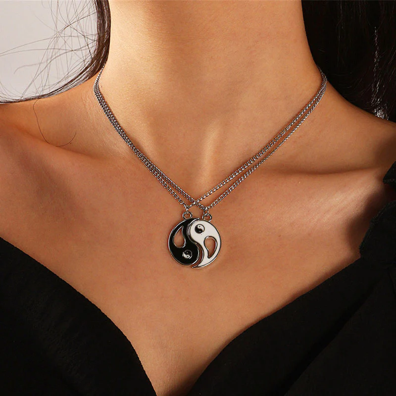 Collana con ciondolo Yin Yang da 2 pezzi - Image 3