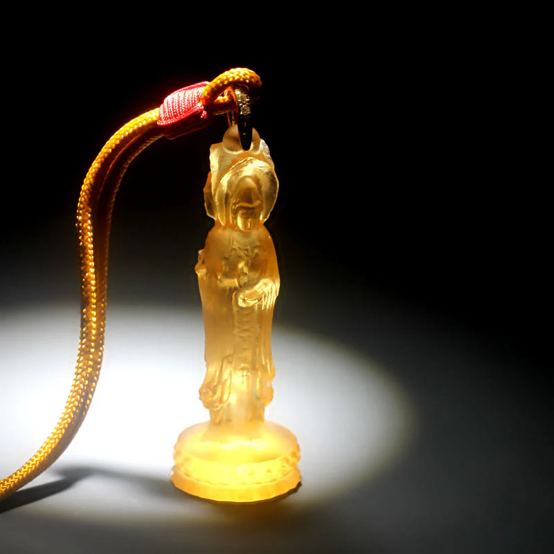 Collana di armonia Buddha Stones Avalokitesvara Buddha Liuli