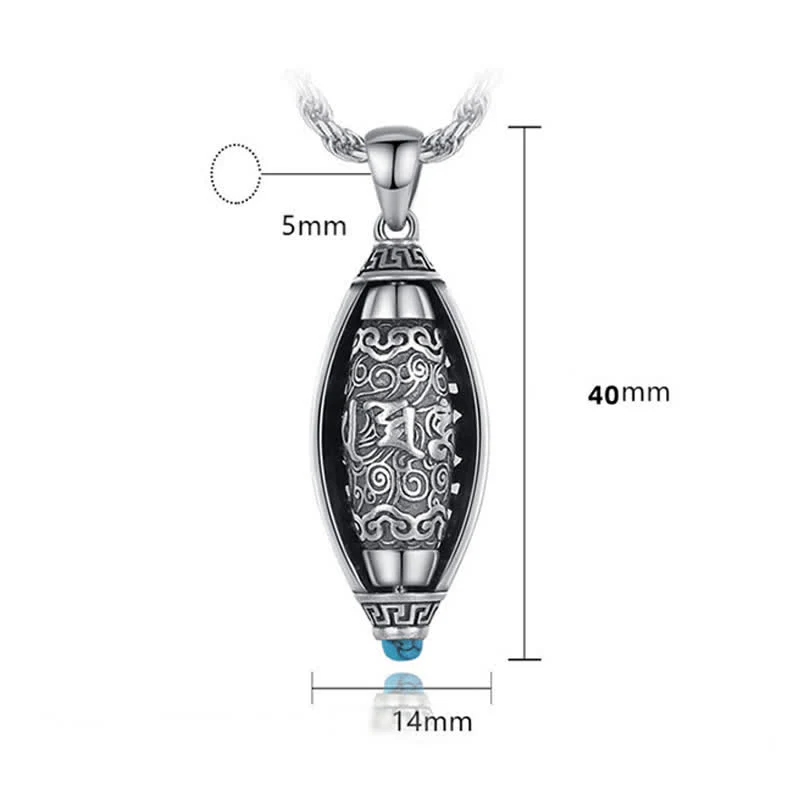 Collana di protezione con ciondolo girevole Buddha Stones Tibet Om Mani Padme Hum - Image 10