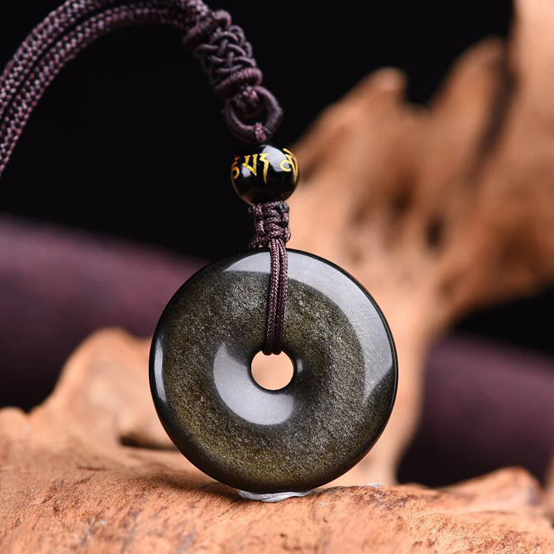 Collana di protezione in ossidiana tibetana Buddha Stones - Image 8