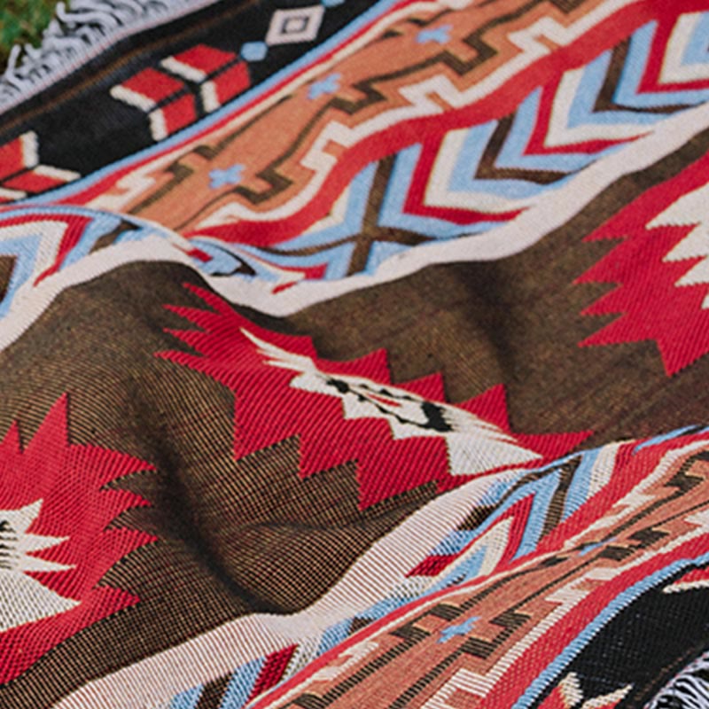 Coperta geometrica calda e confortevole per campeggio, casa, ufficio, letto - Image 5
