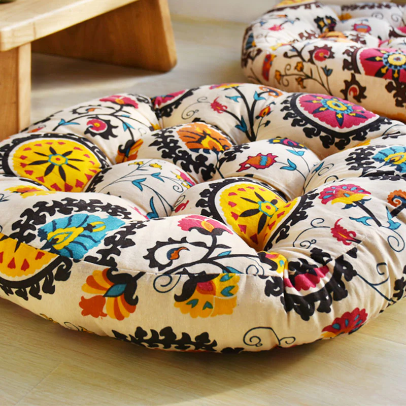 Cuscino per seduta da meditazione in cotone e lino, decorazione per la casa - Image 13