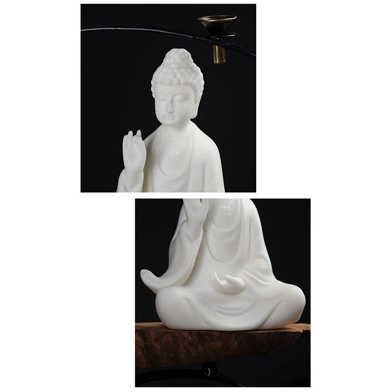 Decorazione a LED in ceramica con benedizione del Buddha Avalokitesvara Ksitigarbha Bodhisattva - Image 6