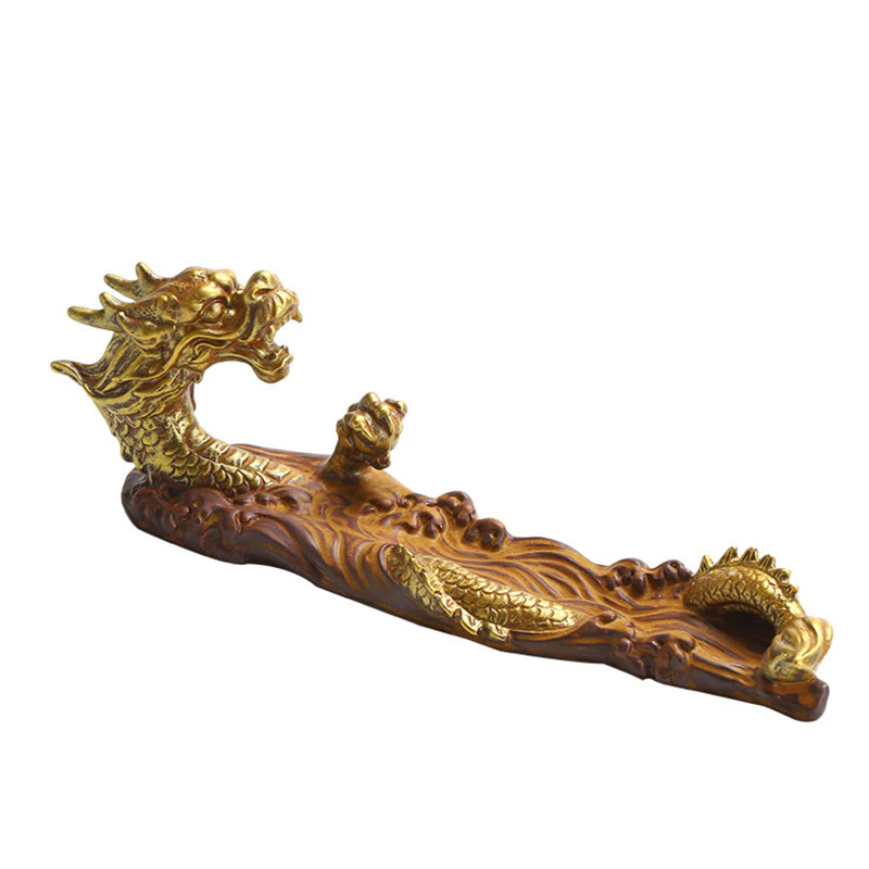Decorazione bruciatore di incenso in ceramica con bastoncino di protezione del drago Buddha Stones - Image 11