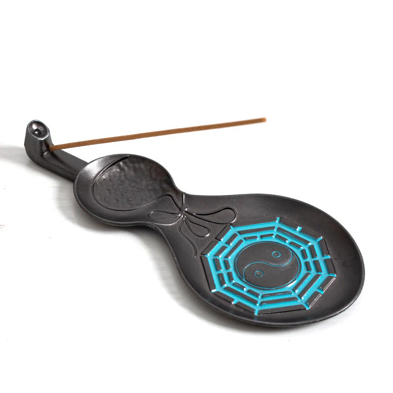 Decorazione del bruciatore di incenso di benedizione del rame di zucca Yin Yang Bagua - Image 12