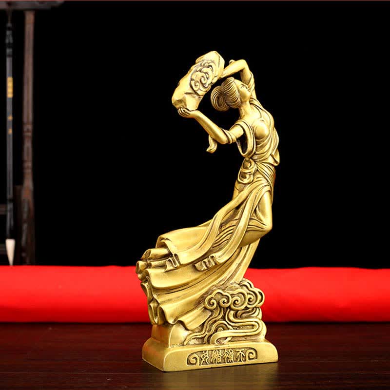 Decorazione della statua in rame del Bodhisattva Nuwa che ripara il cielo - Image 4